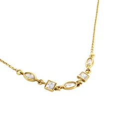 Collier Or Jaune Mercy Oxyde De Zirconium