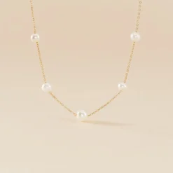 Collier Or Jaune Yolanda Perles De Culture