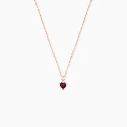 Collier Or Rose Samanta Rhodolite