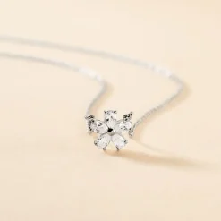 Collier Oskari Argent Blanc Oxyde De Zirconium