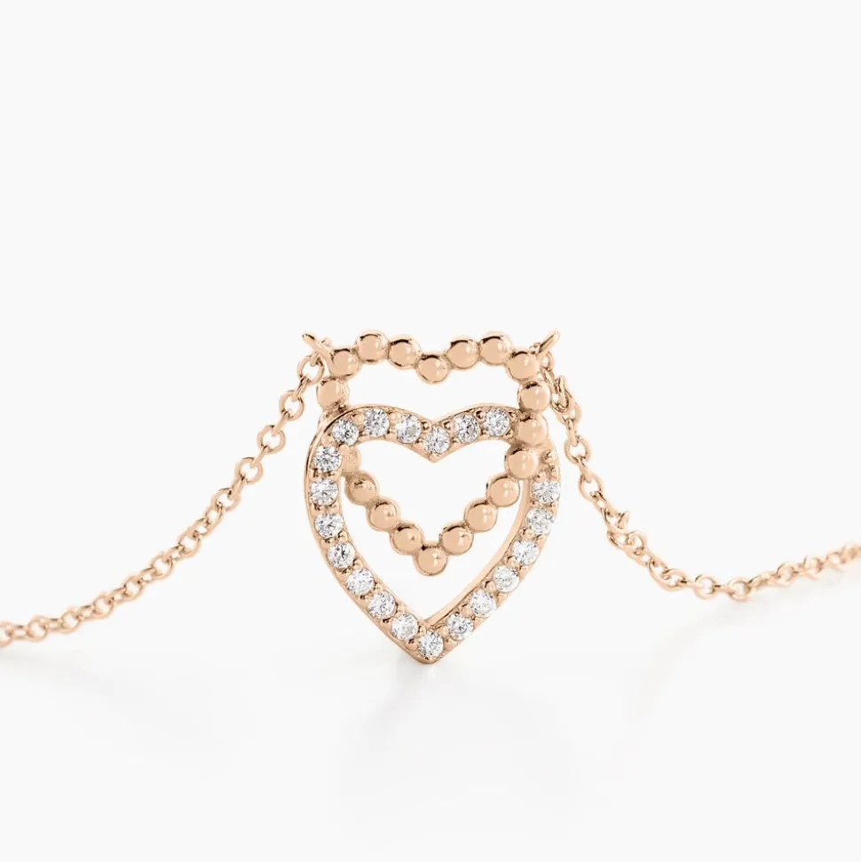 Collier Ottavia Argent Rose Oxyde De Zirconium