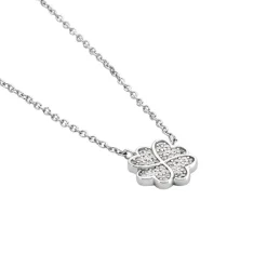 Collier Ottilie Argent Blanc Oxyde De Zirconium|Marc Orian New