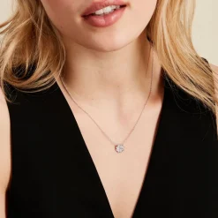 Collier Ottilie Argent Blanc Oxyde De Zirconium|Marc Orian New