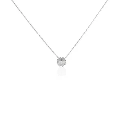 Collier Ottilie Argent Blanc Oxyde De Zirconium|Marc Orian New