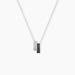 Collier Ouarida Argent Blanc Oxyde De Zirconium