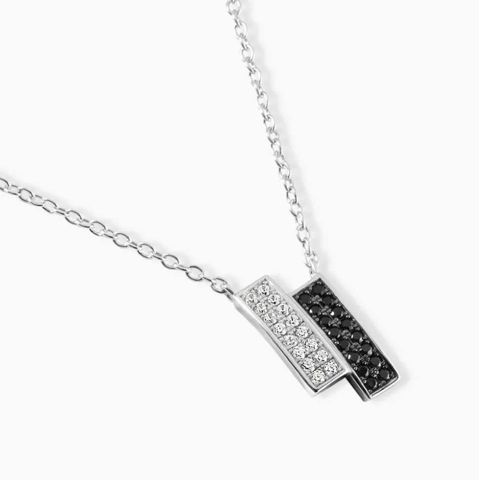 Collier Ouarida Argent Blanc Oxyde De Zirconium