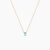 Collier Ovale Or Jaune Topaze