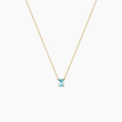 Collier Ovale Or Jaune Topaze