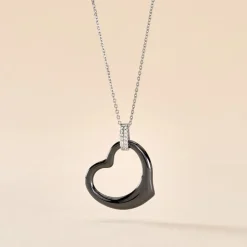 Collier Pam Argent Blanc Céramique Et Oxyde De Zirconium|Marc Orian Outlet