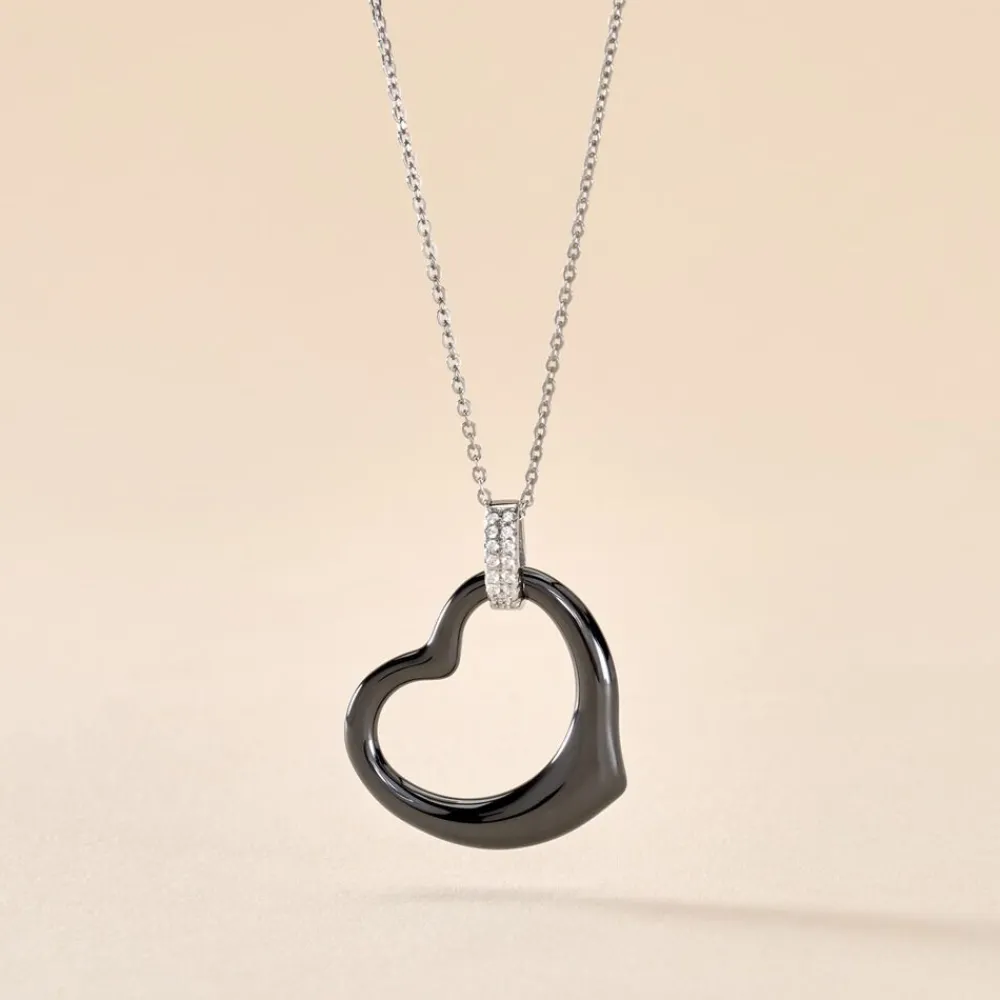 Collier Pam Argent Blanc Céramique Et Oxyde De Zirconium|Marc Orian Outlet
