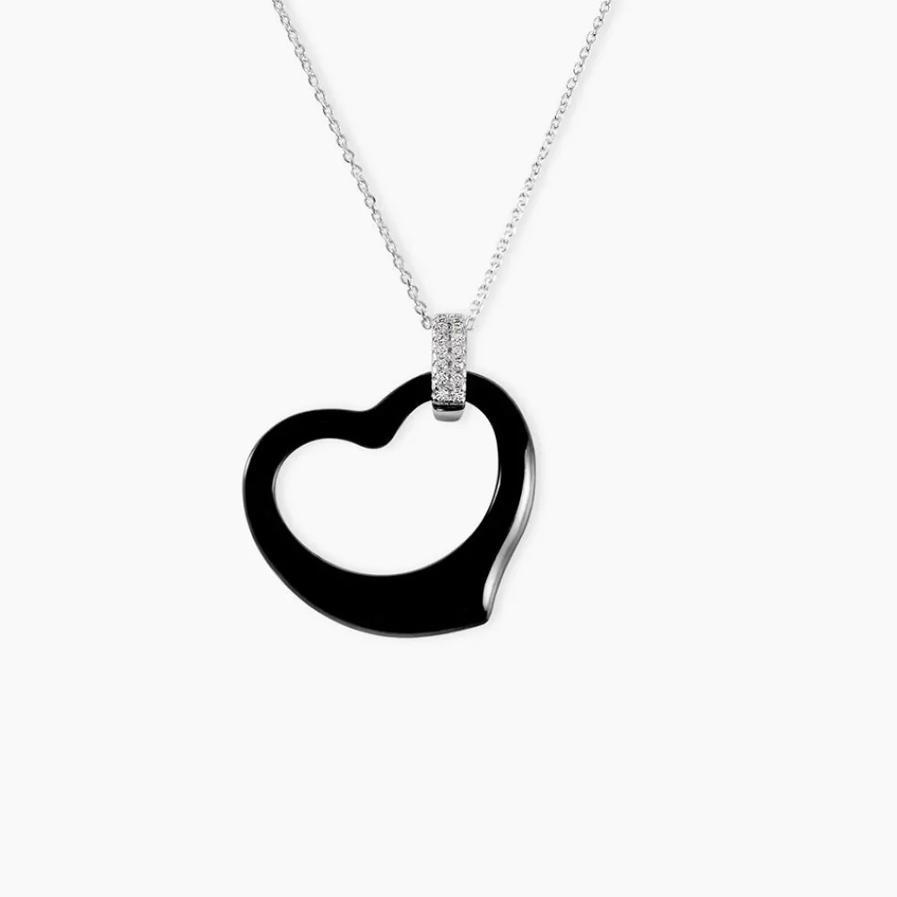 Collier Pam Argent Blanc Céramique Et Oxyde De Zirconium|Marc Orian Outlet