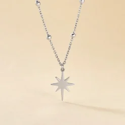 Collier Pearce Argent Blanc