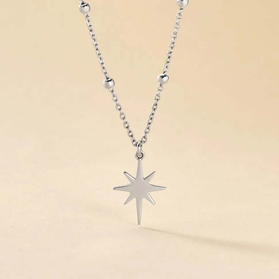 Collier Pearce Argent Blanc