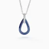 Collier Peer Argent Blanc Oxyde De Zirconium