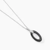 Collier Peer Argent Blanc Oxyde De Zirconium
