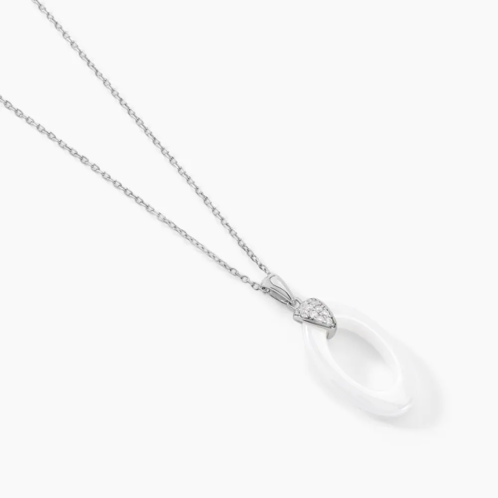 Collier Peer Argent Blanc Oxyde De Zirconium|Marc Orian Best