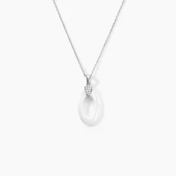 Collier Peer Argent Blanc Oxyde De Zirconium|Marc Orian Best