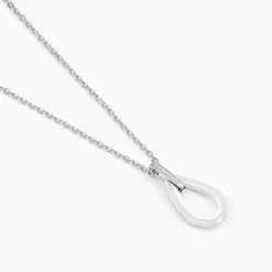 Collier Peer Argent Blanc Oxyde De Zirconium|Marc Orian