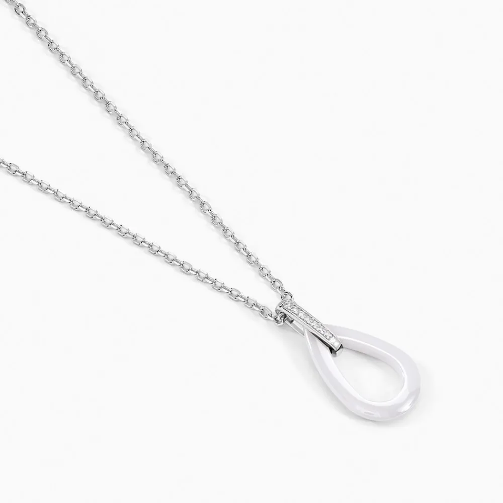 Collier Peer Argent Blanc Oxyde De Zirconium|Marc Orian
