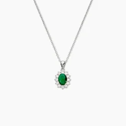 Collier Perez 2 Argent Blanc Oxyde De Zirconium