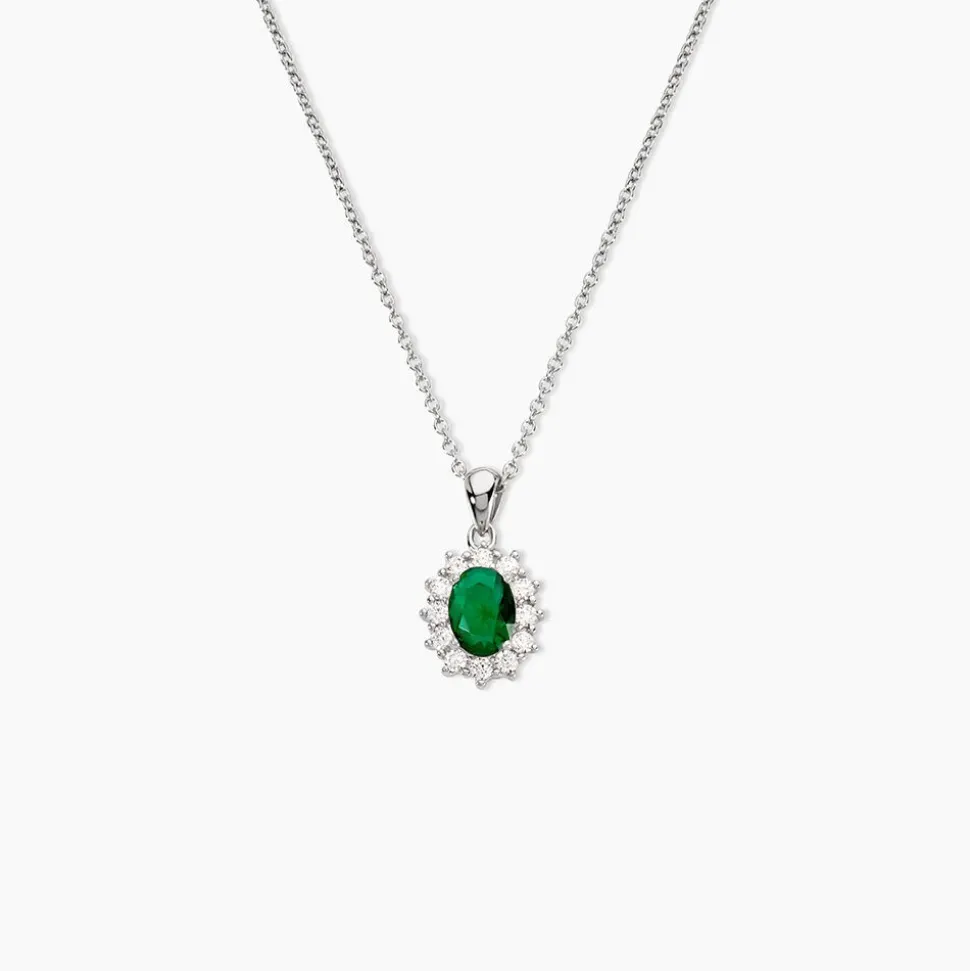 Collier Perez 2 Argent Blanc Oxyde De Zirconium
