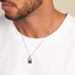Collier Acier Argenté|PHEBUS HIM New