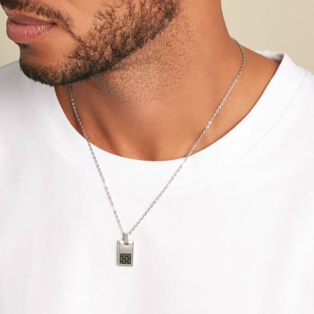 Collier Acier Argenté|PHEBUS HIM New