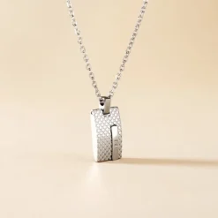 Collier Acier Blanc Diamant|PHEBUS HIM Discount