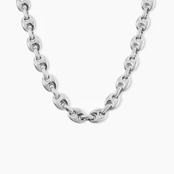 Collier Chabane Acier Blanc|PHEBUS HIM Discount