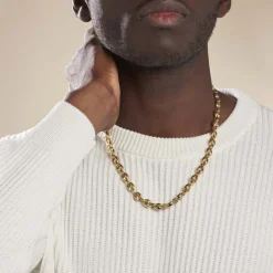 Collier Classique Acier Jaune|PHEBUS HIM Outlet