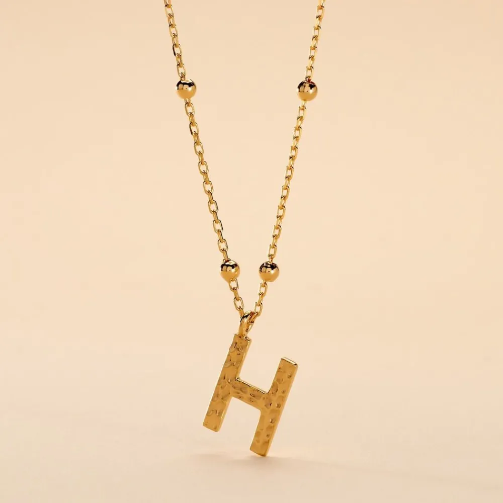 Collier Plaqué Or Jaune Lettra|Marc Orian Best