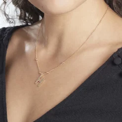 Collier Plaqué Or Jaune Lettra|Marc Orian Best