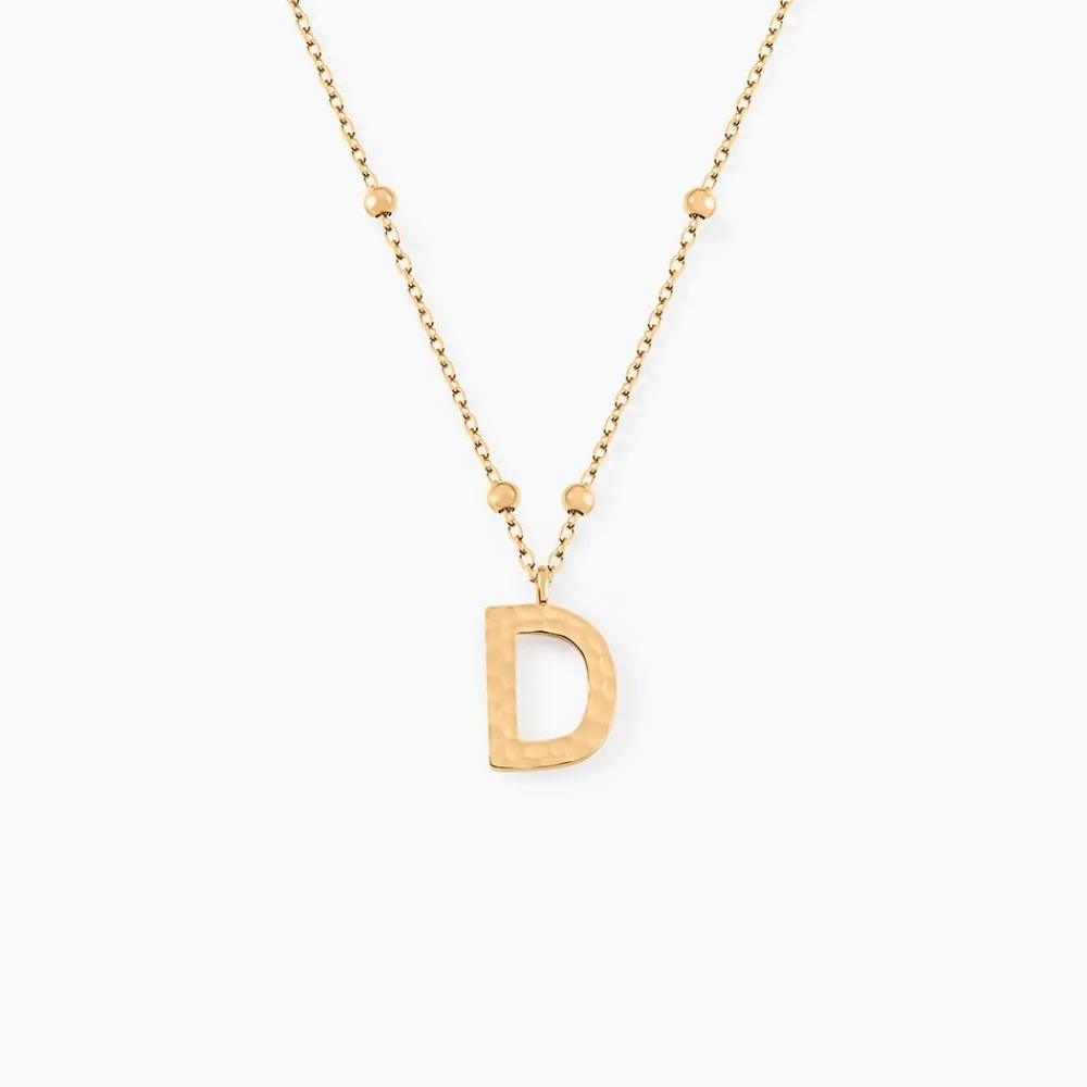 Collier Plaqué Or Jaune Lettra|Marc Orian Online