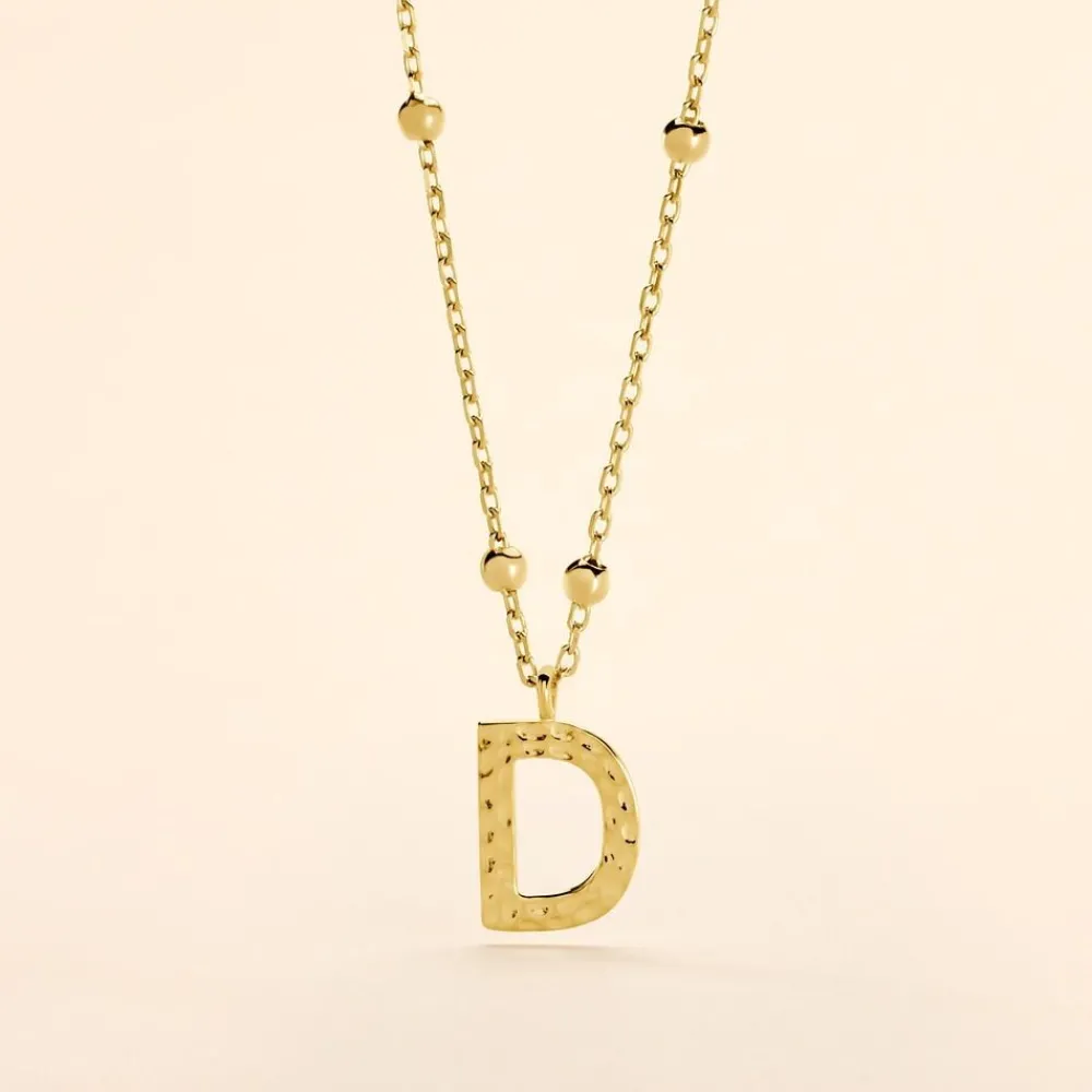 Collier Plaqué Or Jaune Lettra|Marc Orian Online