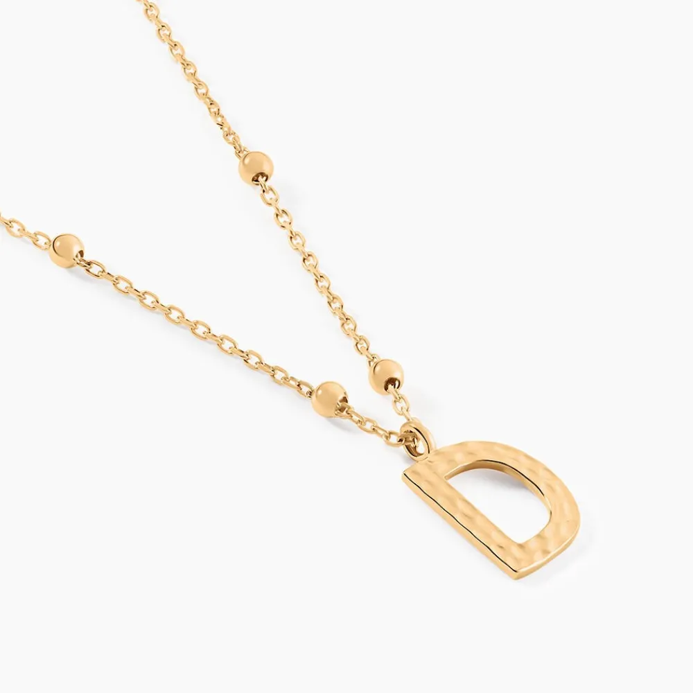 Collier Plaqué Or Jaune Lettra|Marc Orian Online