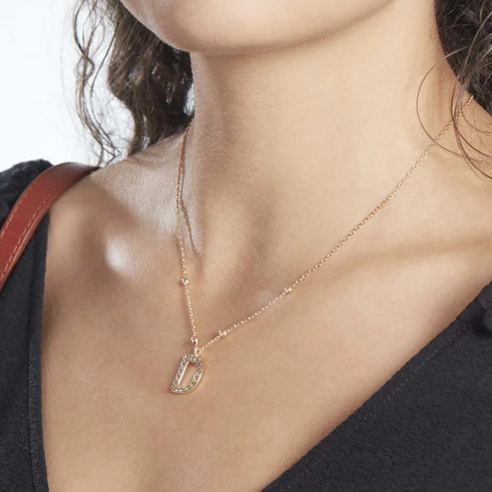 Collier Plaqué Or Jaune Lettra|Marc Orian Online