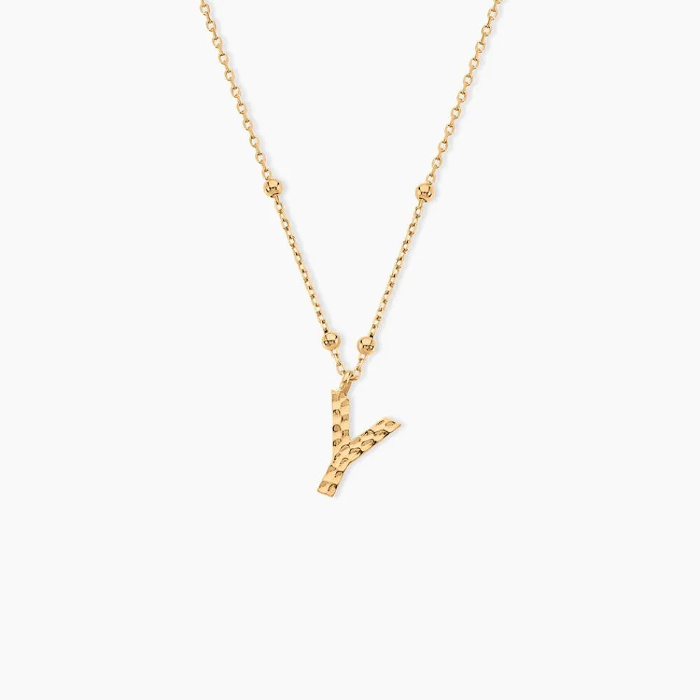 Collier Plaqué Or Jaune Lettra|Marc Orian Sale