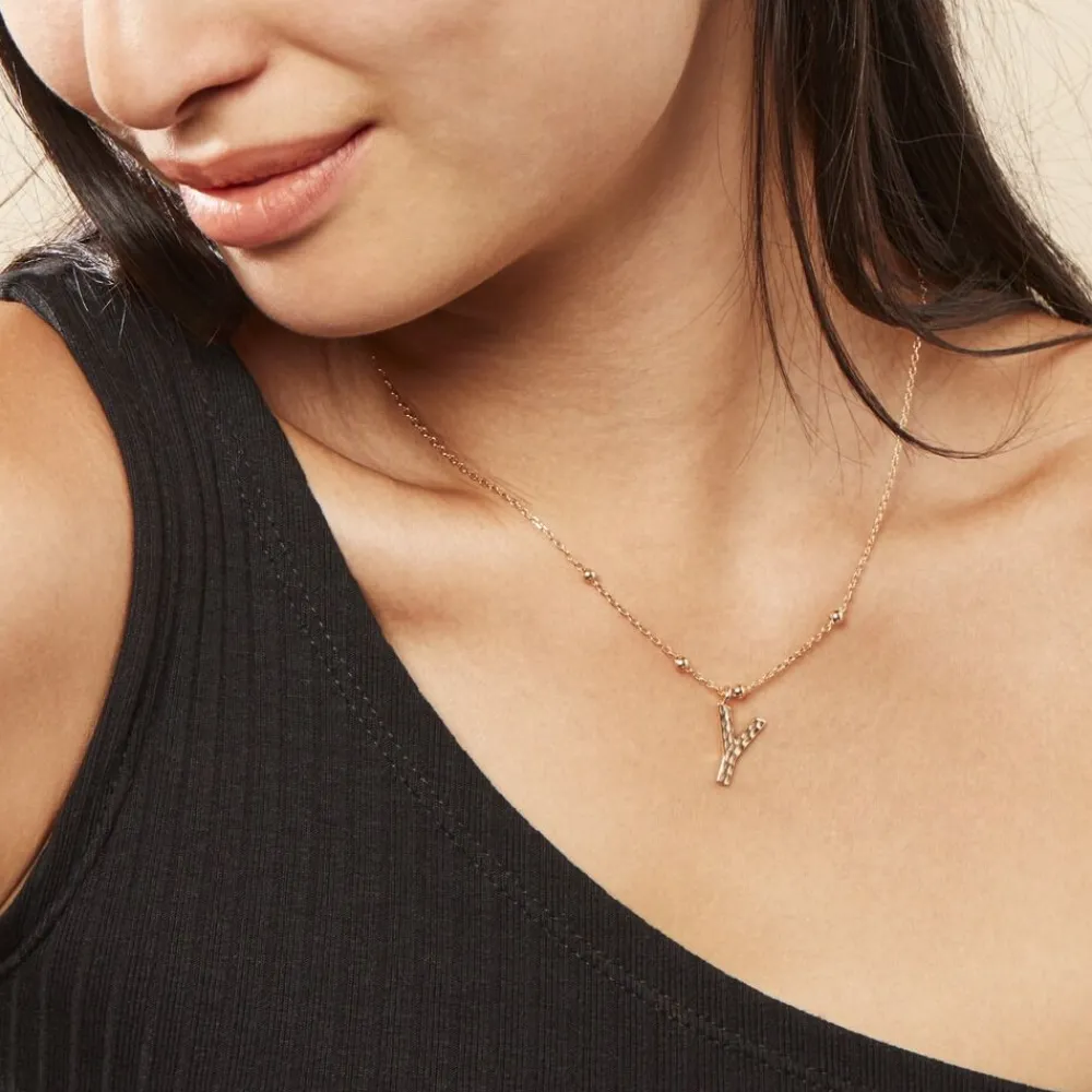 Collier Plaqué Or Jaune Lettra|Marc Orian Sale