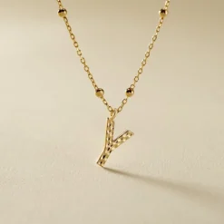 Collier Plaqué Or Jaune Lettra|Marc Orian Sale