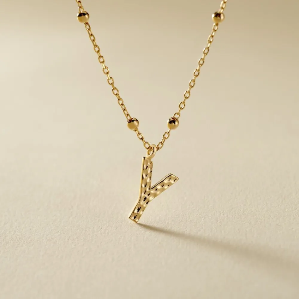 Collier Plaqué Or Jaune Lettra|Marc Orian Sale