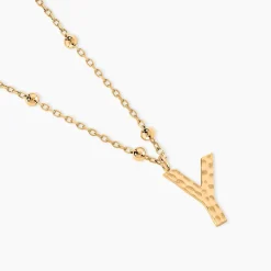 Collier Plaqué Or Jaune Lettra|Marc Orian Sale