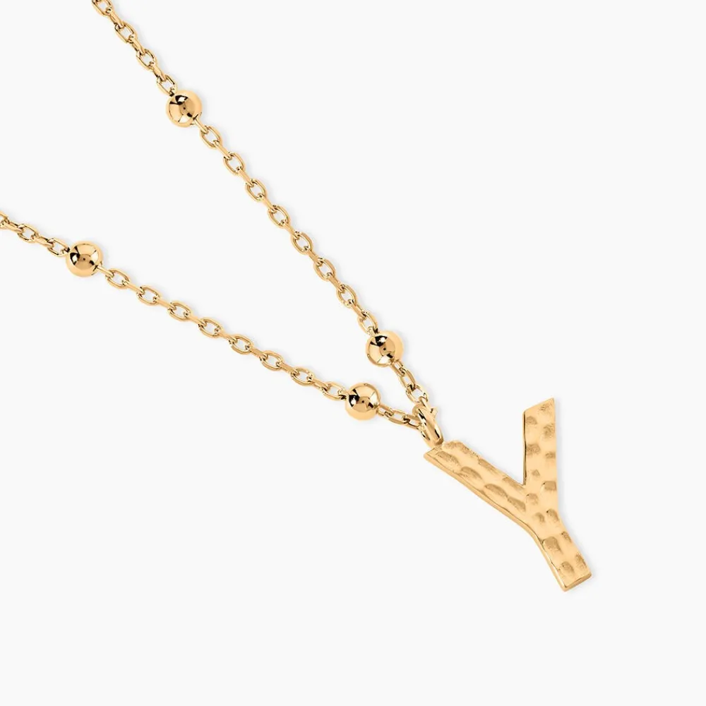 Collier Plaqué Or Jaune Lettra|Marc Orian Sale