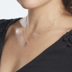 Collier Plaqué Or Jaune Lettra|Marc Orian Hot