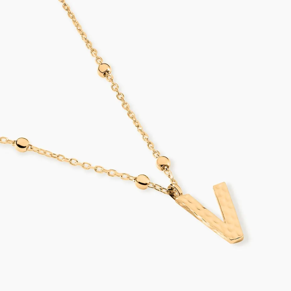 Collier Plaqué Or Jaune Lettra|Marc Orian