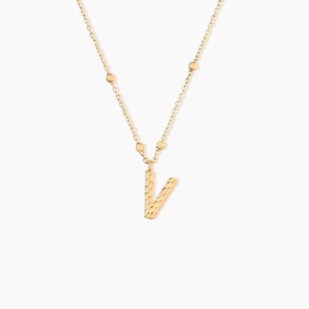 Collier Plaqué Or Jaune Lettra|Marc Orian