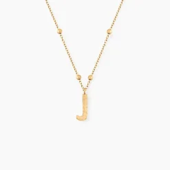 Collier Plaqué Or Jaune Lettra|Marc Orian Clearance