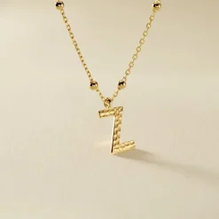 Collier Plaqué Or Jaune Lettra|Marc Orian Best