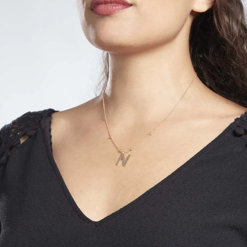 Collier Plaqué Or Jaune Lettra|Marc Orian