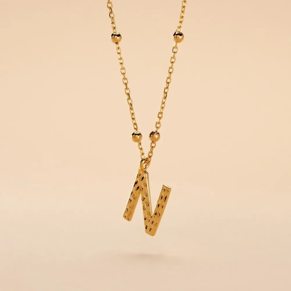 Collier Plaqué Or Jaune Lettra|Marc Orian