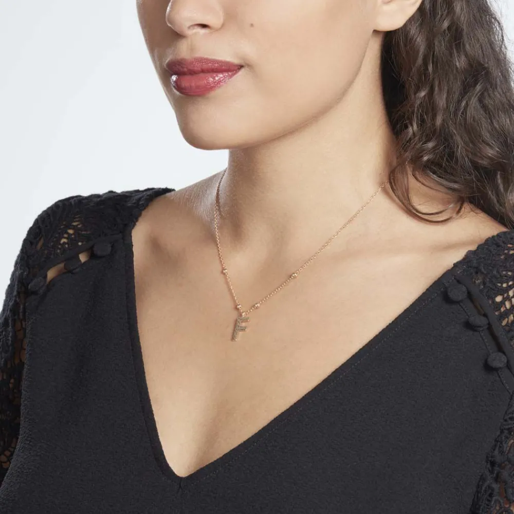 Collier Plaqué Or Jaune Lettra|Marc Orian Sale